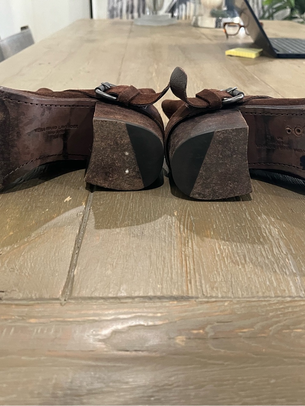 Vera Wang Brown Suede Buckle Heel Boots
Worn once to Barret Jackson